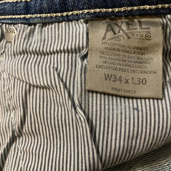 T.K. Axel Brand Men's Size 34x30 Denim Jeans - Picture 6 of 12